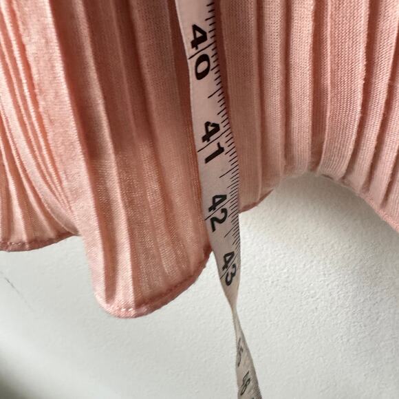 NBD Revolve Wynonna Dress Womens XS Blush Pink Pleated Feminine Neutral Midi - Picture 9 of 11